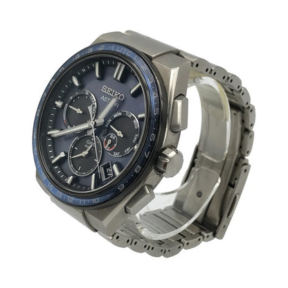 SEIKO セイコー ASTRON NEXTER 腕時計 メンズ アナログ GPS ソーラー電波 クロノグラフ デイデイト 大谷翔平 ネイビー/シルバー SBXC109 中古 T1