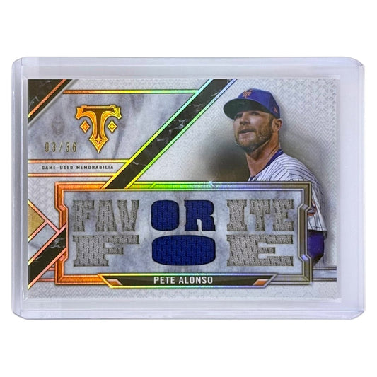 TOPPS MLBカード TRIPLE THREADS PETE ALONSO NEW YORK METS /36 #TTR-PA3 中古 IT1