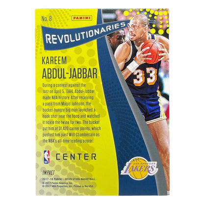 PANINI NBAカード REVOLUTION KAREEM ABDUL-JABBAR LAKERS #8 中古 IT2