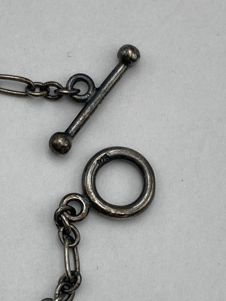 GEORG JENSEN ジョージジェンセン 1998年 ヘリテージ イヤーネックレス SV925 ラピスラズリ 中古 D4