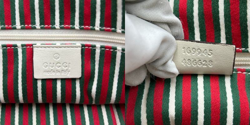GUCCI グッチ GGキャンバス ニューブリット トートバッグ GG柄/ダブルG ベージュ×ブラウン 169945 鞄 レディース 総柄 ブランド 中古 W４