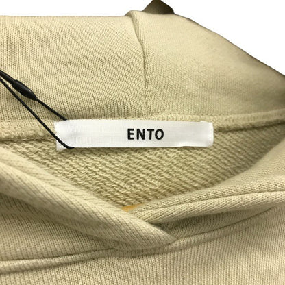 ENTO パーカー レディース 春秋 フード プルオーバー スウェット ベージュ フリーサイズ EN224L015A 中古 M1