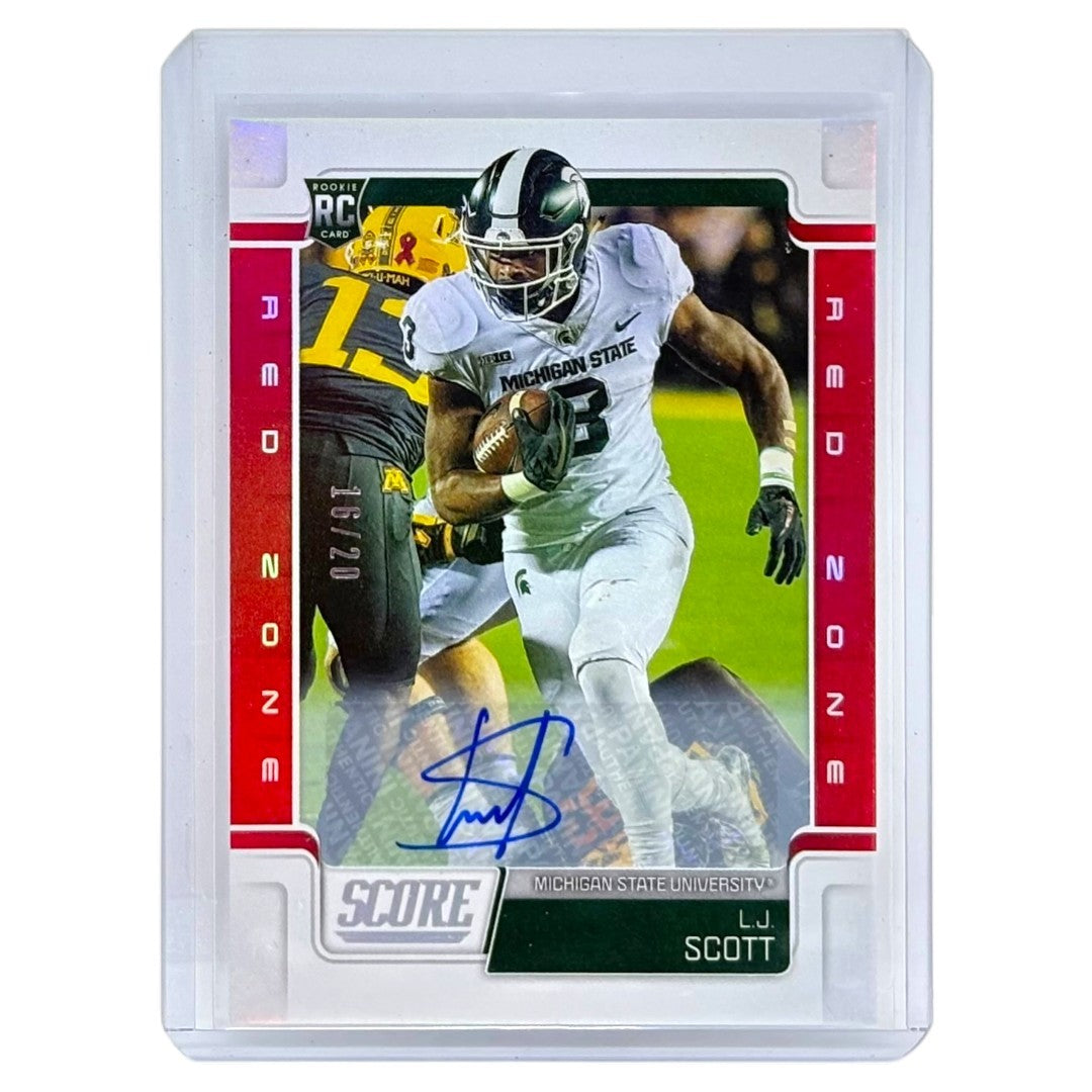 PANINI NFLカード SCORE L.J. SCOTT MICHIGAN STATE UNIVERSITY /20 #408 中古 IT1