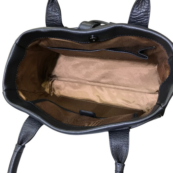 土屋鞄 クラルテ バッグ レディース レザー トート ハンド リボン ブラック 本革 ハンドバッグ 鞄 中古 WK1