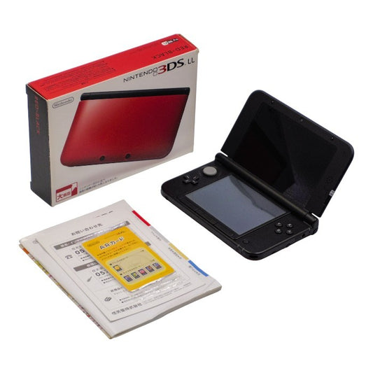任天堂 ニンテンドー3DS LL 本体 レッド×ブラック 中古 a1
