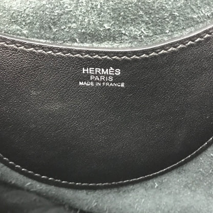 HERMES エルメス インザループ 18 トートバッグ レディース トリヨンクレマンス レザー ハンドバッグ コンパクト シルバー金具 ノワール 中古 T1