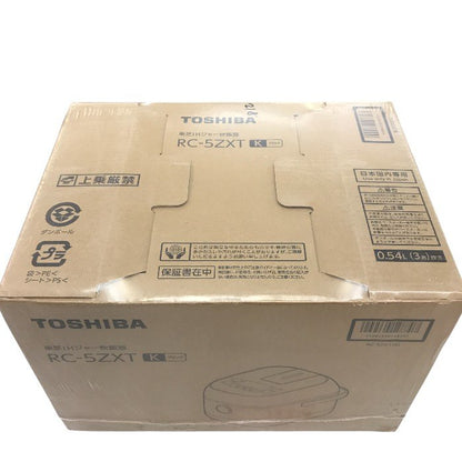 TOSHIBA(東芝) 炊飯器 3合 RC-5ZXT(K) ブラック 一人暮らし IH 玄米 保温24時間 中古 Y1