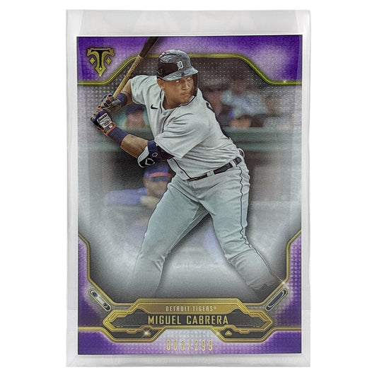 TOPPS MLBカード TRIPLE THREADS MIGUEL CABRERA DETROIT TIGERS /299 #34 中古 IT1