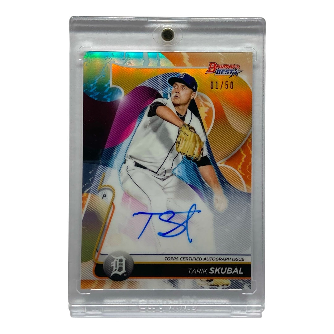 TOPPS MLBカード BOWMAN'S BEST TARIK SKUBAL TIGERS 01/50 #B2O-TS 中古 IT2
