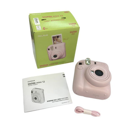 FUJIFILM チェキ instax mini 12 インスタントカメラ ブロッサムピンク 富士フィルム セルフィー 乾電池使用 INS MINI 12 PINK 中古 T1