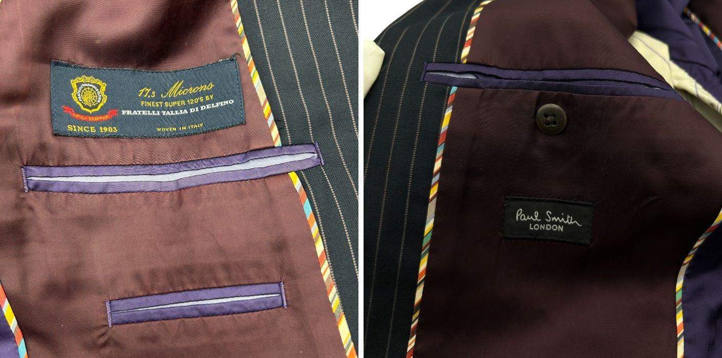 Paul Smith ポールスミス PL-HK52012 XL ジャケット スーツ メンズ ビジネス ストライプ 中古 W４