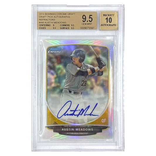 TOPPS MLBカード BOWMAN CHROME AUSTIN MEADOWS PITTSBURGH PIRATES #BCA-AM 中古 IT1