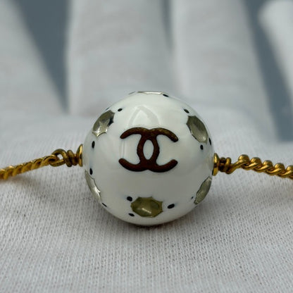 CHANEL シャネル ココマーク ボール ネックレス アクセサリー ジュエリー おしゃれ レディース ブランド 中古 W４