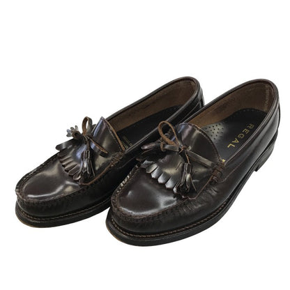 REGAL リーガル 靴 メンズ オールシーズン ローファー ダークブラウン 24cm 中古 M1