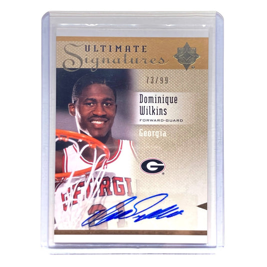 UPPER DECK NBAカード ULTIMATE COLLECTION DOMINIQUE WILKINS GEORGIA BULLDOGS 73/99 #S-DW 中古 IT2