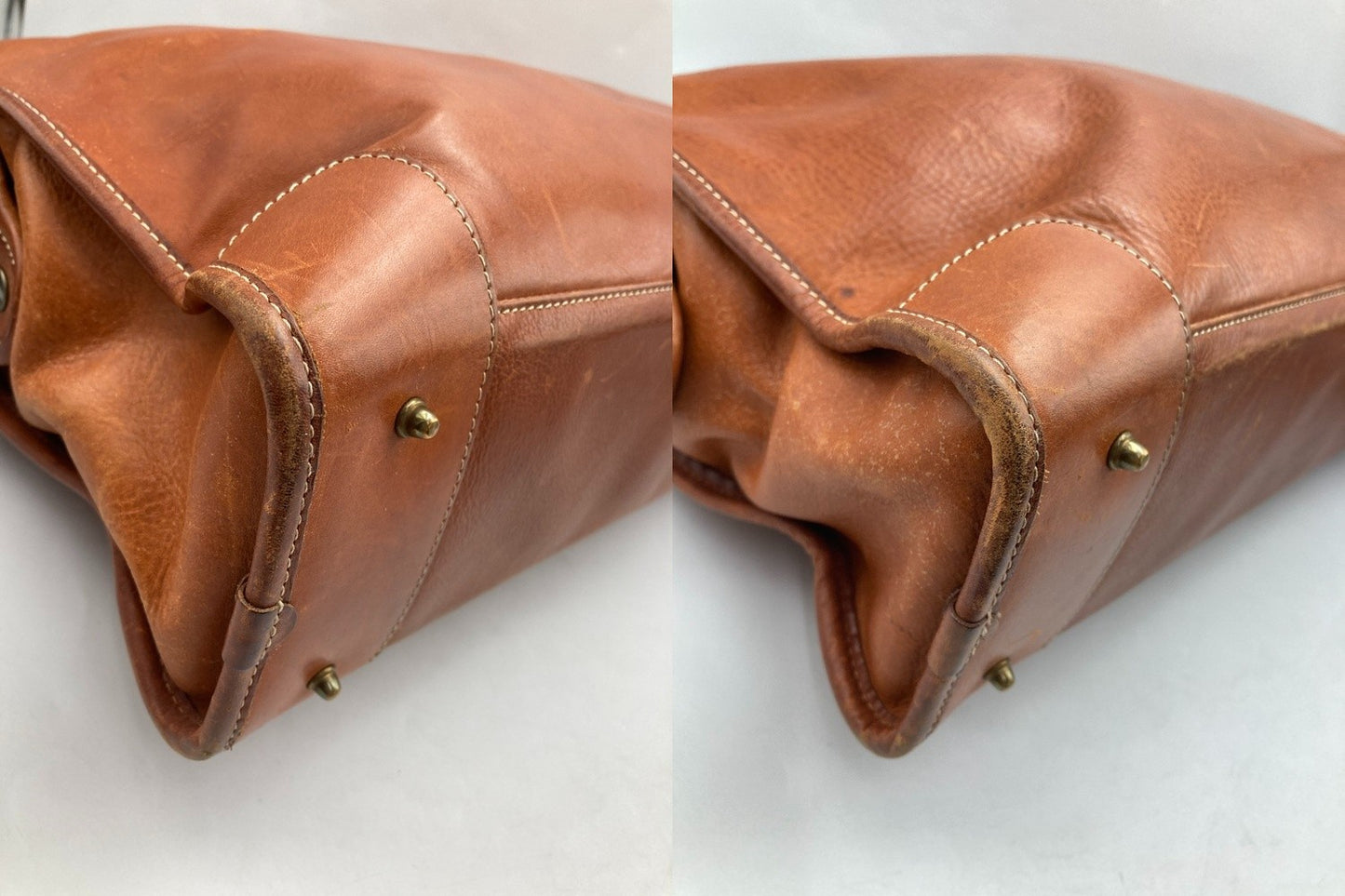 Felisi フェリージ オールレザー トートバッグ 12-39 ブラウン 中古 D4