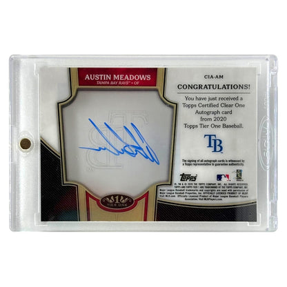 TOPPS MLBカード TIER ONE AUSTIN MEADOWS TAMPA BAY RAYS /10 #C1A-AM 中古 IT1