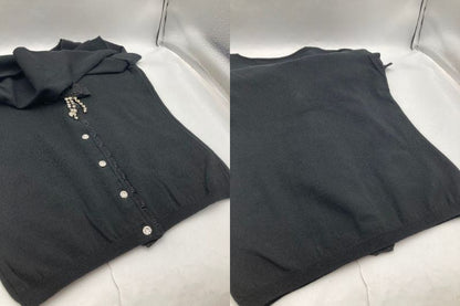 Blumarine ブルマリン スワロフスキーボタン カーディガン WL0213316 サイズ IT40 ブラック 中古 D4