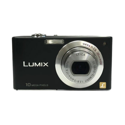 Panasonic パナソニック LUMIX ルミックス コンパクトデジタルカメラ エクストラブラック 光学4倍ズーム 広角25mm DMC-FX35-K 中古 T1