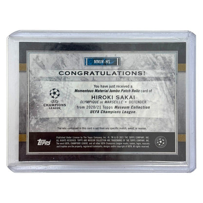 TOPPS サッカーカード MUSEUM COLLECTION HIROKI SAKAI OLYMPIQUE DE MARSEILLE 34/75 #MMJR-HS 中古 IT1