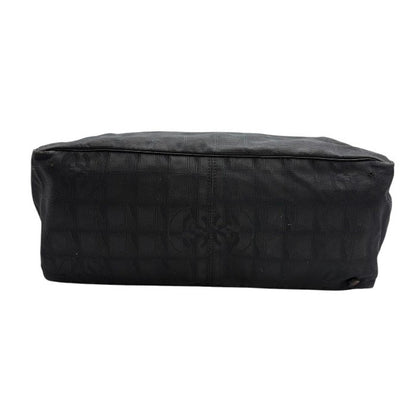 CHANEL シャネル ニュートラベルライン MM トートバッグ ナイロン レザー ブラック バッグ ブランド 鞄 A4 レディース 中古 W1