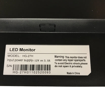 27インチ デスクトップモニター ブラック ゲーミング ディスプレイ 180Hz スピーカー内蔵 超薄型フレーム 非光沢 HG-27H 中古 T1