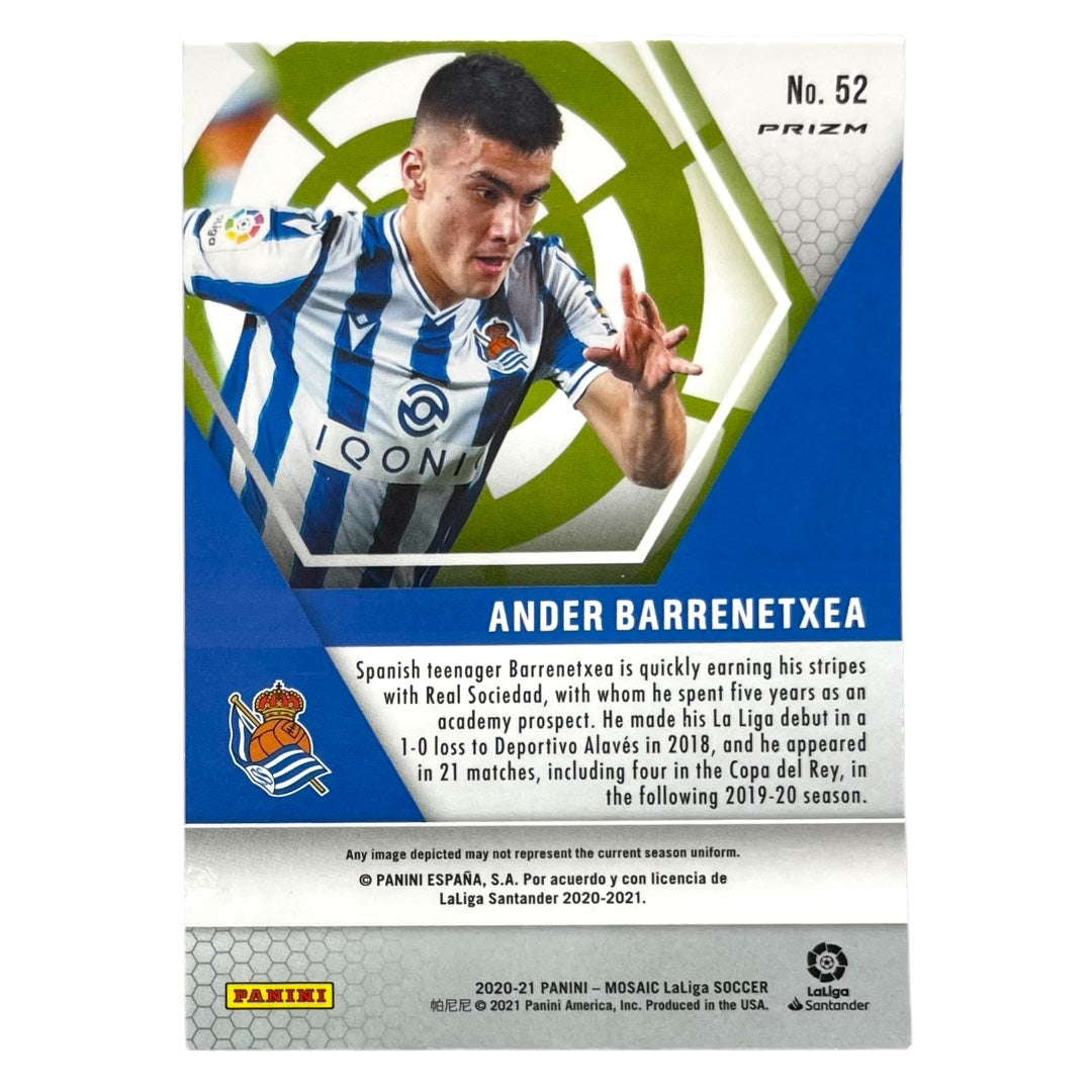 PANINI サッカーカード MOSAIC LALIGA PRIZM ANDER BARRENETXEA REAL SOCIEDAD #52 中古 IT2
