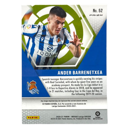 PANINI サッカーカード MOSAIC LALIGA PRIZM ANDER BARRENETXEA REAL SOCIEDAD #52 中古 IT2