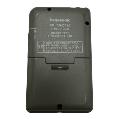 Panasonic ICレコーダー RR-QR80-S パナソニック 録音 家電 中古 W４