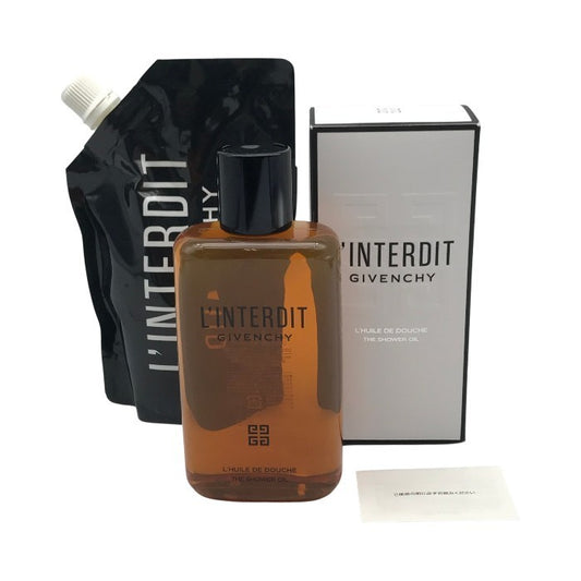 GIVENCHY ジバンシィ ランテルディ シャワーオイル 200ml レフィル200ml付き セット L'INTERDIT 詰め替え バスオイル ボディソープ 中古 T1