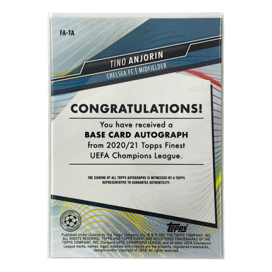 TOPPS サッカーカード FINEST TINO ANJORIN CHELSEA #FA-TA 中古 IT1