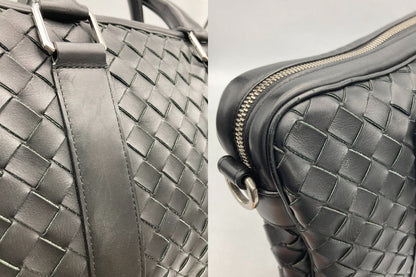 BOTTEGA VENETA ボッテガヴェネタ イントレチャート ブリーフケース ブラック 中古 D4