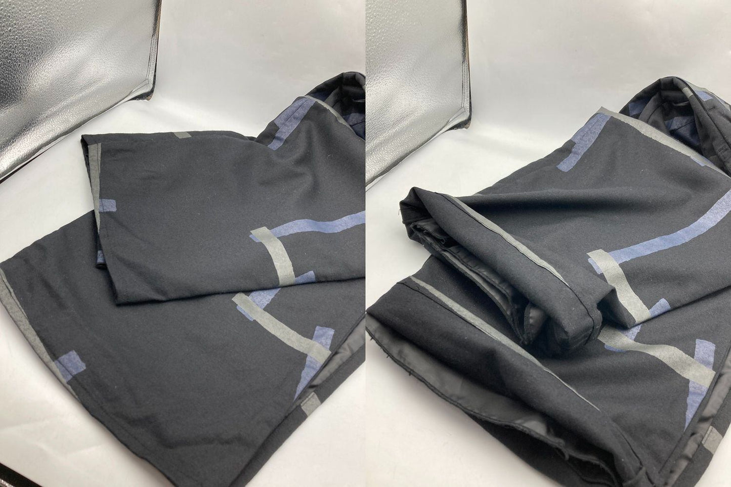 SOU・SOU ソウソウ カシミヤ混 筒下 鳶 ブラック パンツ サイズS 中古 D4