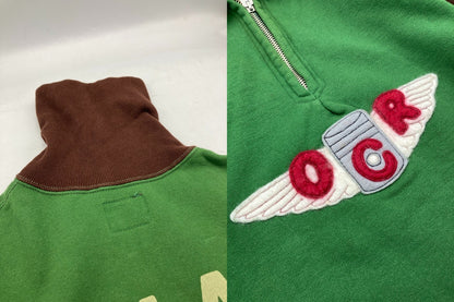 FREEWHEELERS フリーホイーラーズ OAKLAND RIDERS CLUB 1930sスタイル クオータージップ スウェット サイズ38 メンズ 中古 D4