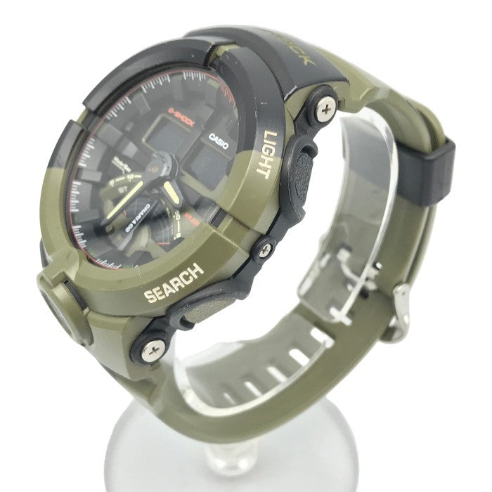 CASIO G-SHOCK CHARI&COコラボ 腕時計 メンズ アナログ/デジタル クォーツ クォーツ ニューヨーク 自転車 グリーン/ブラック GA-500K-3AJR 中古 T1