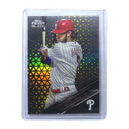 TOPPS MLBカード CHROME BLACK BRYCE HARPER PHILADELPHIA PHILLIES /50 #40 中古 IT2