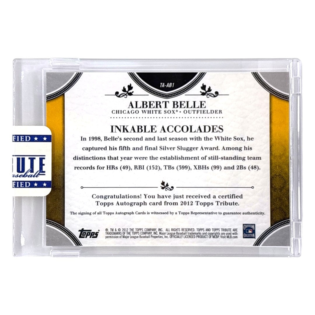 未開封品 TOPPS MLBカード TRIBUTE ALBERT BELLE CHICAGO WHITE SOX /99 #TA-AB1 中古 IT1