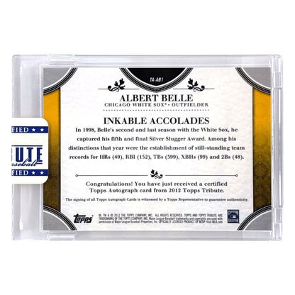 未開封品 TOPPS MLBカード TRIBUTE ALBERT BELLE CHICAGO WHITE SOX /99 #TA-AB1 中古 IT1