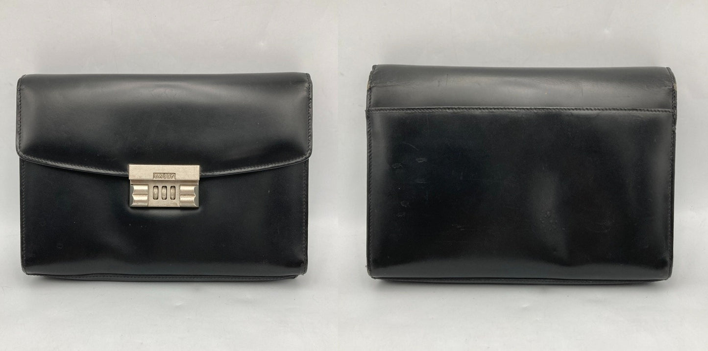 BALLY バリー レザー ダイアルロック セカンドバッグ 中古 D4