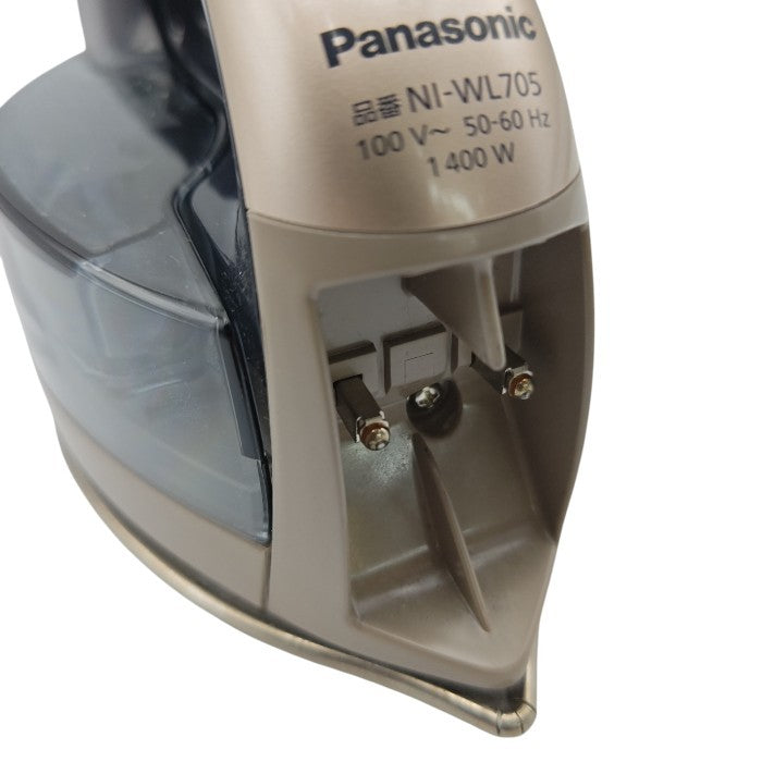 Panasonic パナソニック Wヘッド コードレス スチームアイロン カルル NI-WL705-N 中古 H4
