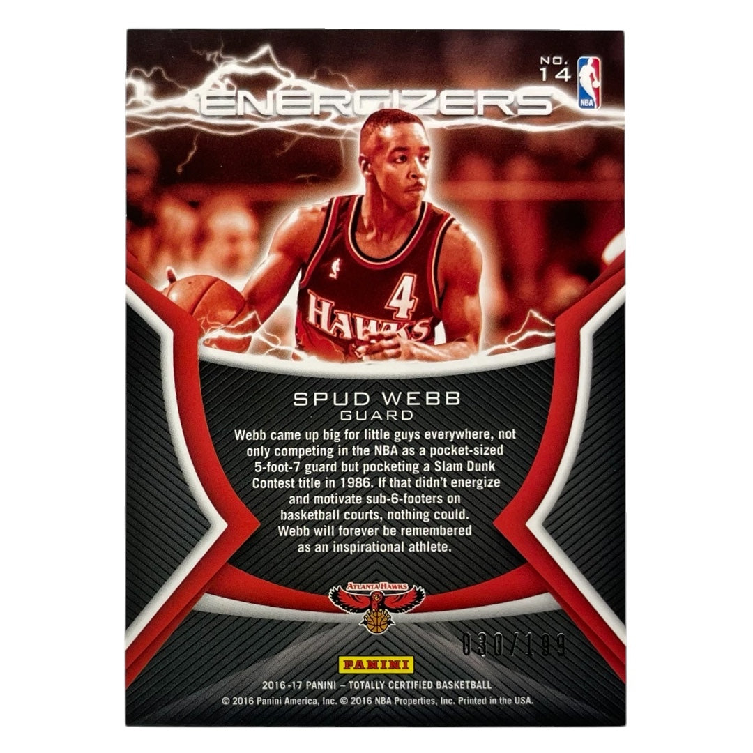 PANINI NBAカード TOTALLY CERTIFIED SPUD WEBB HAWKS /199 #14 中古 IT2