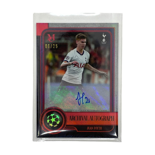 TOPPS サッカーカード MUSEUM COLLECTION ARCHIVAL AUTOGRAPH JUAN FOYTH TOTTENHAM HOTSPUR 06/25 #FA-JF 中古 IT1