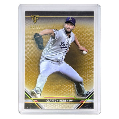 TOPPS MLBカード TRIPLE THREADS CLAYTON KERSHAW LOS ANGELES DODGERS /99 #28 中古 IT1