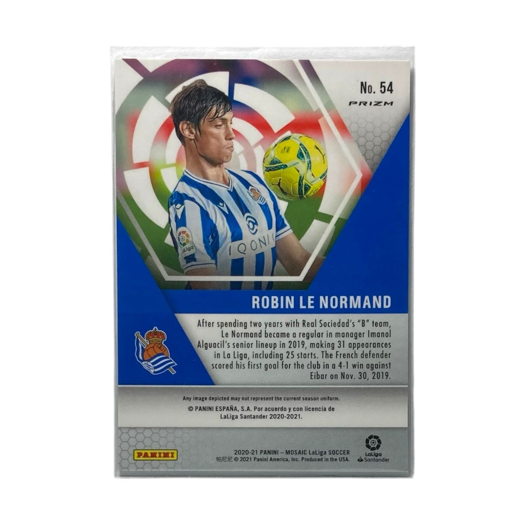 PANINI サッカーカード MOSAI LALIGA PRIZM ROBIN LE NORMAND REAL SOCIEDAD #54 中古 IT2