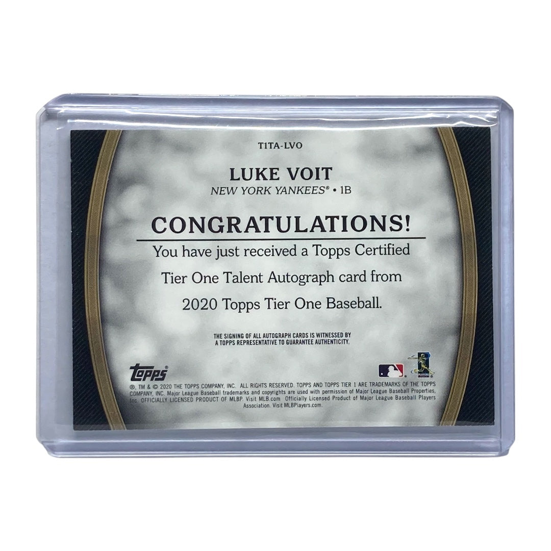 TOPPS MLBカード TIER ONE LUKE VOIT YANKEES 270/299 #T1TA-LVO 中古 IT2
