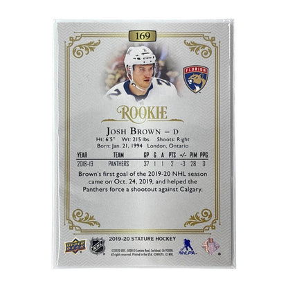UPPER DECK NHLカード STATURE JOSH BROWN PANTHERS 46/75 #169 中古 IT1