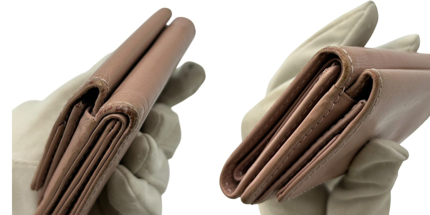 Vivienne Westwood ヴィヴィアンウエストウッド レザー 三つ折り財布 本革 コンパクト ミニ レディース 中古 W4