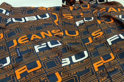 FUBU 総柄 半袖シャツ サイズXL メンズ 中古 D4