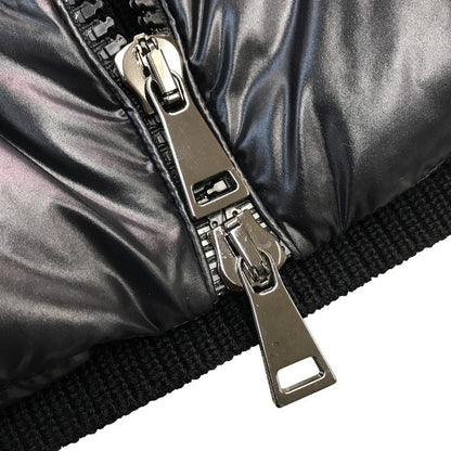 MONCLER モンクレール カーディガン トリコット ダウンジャケット メンズ ウール ニット 切り替え ブラック XSサイズ H20939B00026 M1131 中古 T1