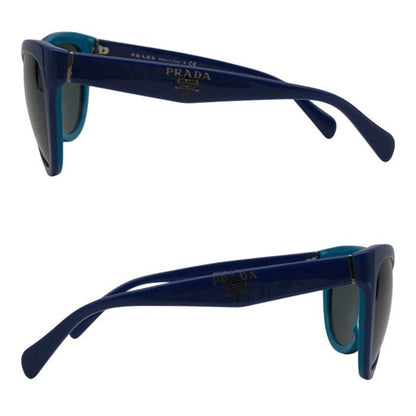 PRADA プラダ サングラス レディース フルリム セルフレーム バイカラー ブルー/グレー SPR 05P-A 中古 T1